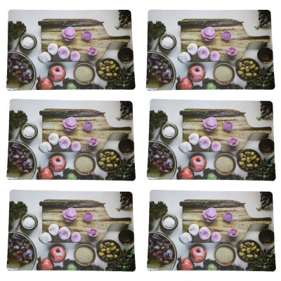 Set suport farfurie pentru servirea mesei, model Pufo Cooking time, 6 bucati foto
