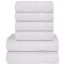 Set prosoape 6 piese alb 360 g/m&sup2; 100% bumbac