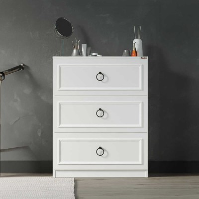 Comoda Adore Hampton, 3 sertare, 72 x 93 x 44 cm foto