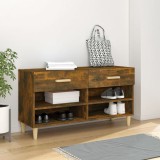 vidaXL Pantofar, stejar fumuriu, 102x35x55 cm, lemn compozit