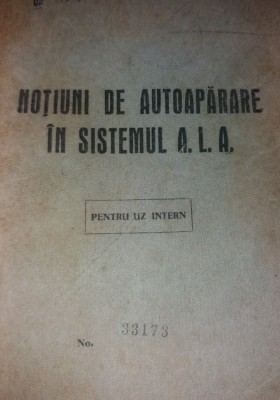 NOTIUNI DE AUTOAPARARE IN SISTEMUL ALA foto