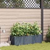 VidaXL Ghivece de Grădină 1 buc Gri deschis 120 x 40 x 37.5 cm Plastic