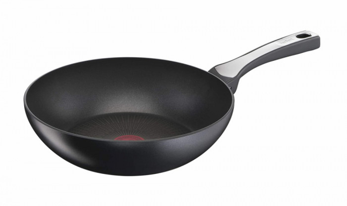 Tigaie Wok Tefal de 28 cm, aluminiu - RESIGILAT