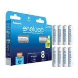 Acumulatori Panasonic Eneloop 2100 cicluri, 800mAh, R3 AAA, Blister 8, BK-4MCDE/4BE