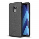 Cumpara ieftin Husa telefon Silicon Samsung Galaxy A8+ 2018 a730 black LitChi