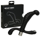 Vibrostimulator prostatic Nexus Vibro negru, 5 setari vibratii, otel inoxidabil, rezistent apa, anal 10.5cm