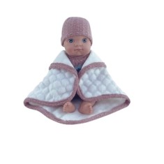 Papusa bebelus 20 cm cu paturica Yala Baby