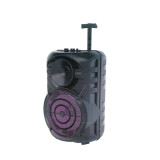 Boxa activa cu bluetooth,120 W, 38 cm, 5400 mAh, card SD, tip troler, microfon inclus, General