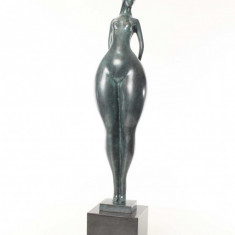 Nud mare - statueta din bronz pe soclu din marmura XX-18