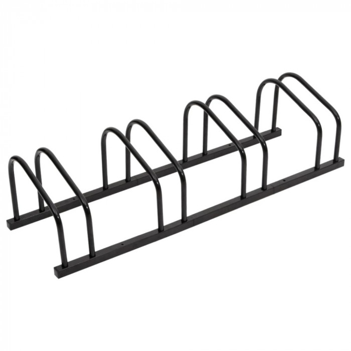 vidaXL Suport de biciclete, pentru 4 biciclete, negru, oțel 154424