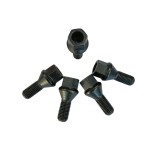 Prezoane Jante Aluminiu M12x1,5mm Negre ( con drept ) 26mm