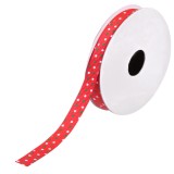 Bandă decorativă de Crăciun polka dot roșu-alb-verde, CMCLASS