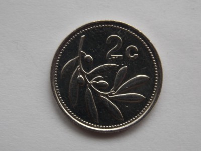 2 CENTS 1993 MALTA-XF foto