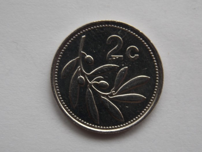 2 CENTS 1993 MALTA-XF