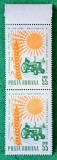 TIMBRE ROMANIA MNH LP622/1966 CONGRESUL COOPERATIVELOR AGRIGOLE -Serie pereche