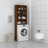 Dulap Masina Spalat vidaXL, Stejar Maro, 64x24x190 cm, Corp Baie, Raft Depozitare, Mobilier Baie