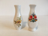 Lot 2 miniaturi vaze de ceramica, 6.5 cm, decor, colectie, casa papusii
