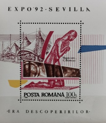 BC8, Romania, colita Expo Sevilla 1992 foto