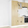 Dulap bucatarie Gossi Porto, stejar Sonoma, 60x57x207cm, lemn, picioare reglabile, depozitare