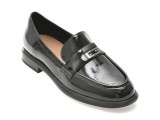 Mocasini EPICA negri, DY1975, din piele naturala lacuita