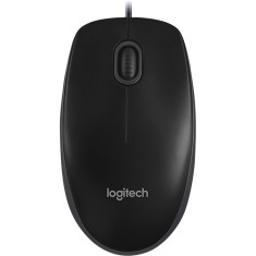 Mouse USB wired Logitech B100, Negru