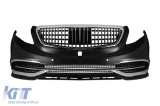 Bumper frontal stil design MB potrivit pentru Mercedes V-Class W447 2014-2023 cu elemente cromate Performance AutoTuning