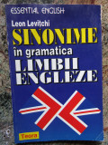 SINONIME IN GRAMATICA LIMBII ENGLEZE - Leon Levitchi