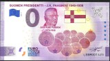 !!! 0 EURO SOUVENIR - FINLANDA , PRESEDINTELE J.K. PAASIKIVI - 2021.7 - UNC