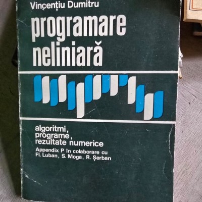 Programare neliniara - Vincentiu Dumitru foto