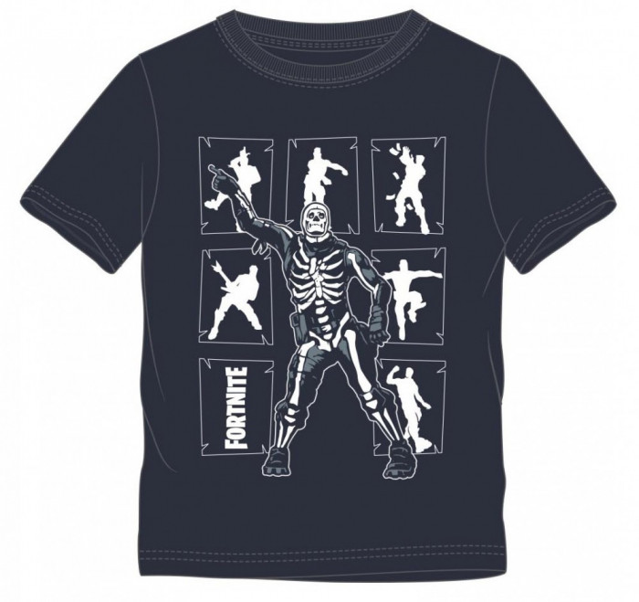 Tricou Fortnite ORIGINAL , Skull Trooper , 11 -14 ani + Bratara CADOU !!