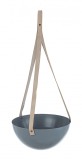 Suport ghiveci flori suspendabil metal gri maro 25 cm x 55 H