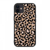 Husa iPhone 12 - Skino Leopard Animal Print, Negru - Maro
