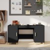 VidaXL Birou, negru, 140x50x75 cm, lemn compozit