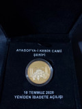 Turcia 2020 - 20 lire - Biserica Sf. Sofia - Monedă de argint aurit, Europa
