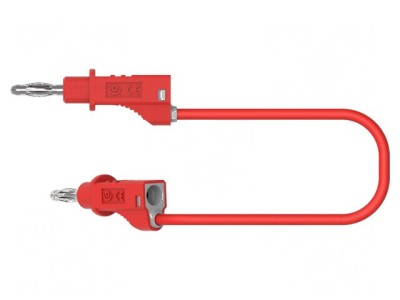 Cablu de măsurare roșu 60VDC 30VAC 12A axial 4mm foto