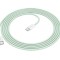 Hoco (X104) Cablu Date si Incarcare, USB-C, PD60W, QC3.0, Brodat, 2m, Verde
