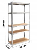Cumpara ieftin Raft de garaj 90x40x180cm 5 rafturi metal MDF MXM90060