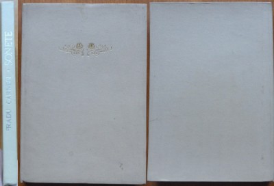Radu Carneci , Sonete , 1983 , editia 1 cu autograf catre C-tin Atomii foto