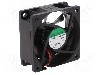 Ventilator 60x60x25mm, 12V DC, volum aer 39.72m3/h, lagar cu glisare, SUNON - EE60251S1-1000U-999