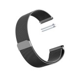Curea Milanese Loop, Slim Fit, compatibila cu Huawei Watch GT 7 46mm, Telescoape QR, 22mm, Sterling Black