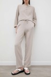 R&eacute;sum&eacute; pantaloni de bumbac culoarea bej