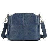 Cumpara ieftin Geanta de dama, Mavis GT3087, piele naturala, Albastru