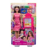 Set de joaca cu papusa, Barbie, Careers Teacher, JMK16