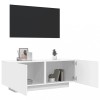 VidaXL Comodă TV, alb, 100x35x40 cm, lemn prelucrat