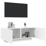 VidaXL Comodă TV, alb, 100x35x40 cm, lemn prelucrat
