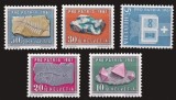 Elvetia 1961 - Pro Patria, minerale si fosile, serie neuzata