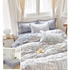 Lenjerie Pat Pamy Sf081, Bumbac, 4 Piese, Fara Elastic, Alb, Lila