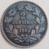 3349 Luxemburg Luxembourg 2 1/2 centimes 1901 Guillaume IV km 21