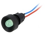 Lampă LED Verde 12V &Oslash;13mm IP40