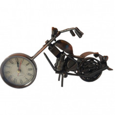 Ceas decorativ in forma de motocicleta, Maro, 19 cm, 356-12D